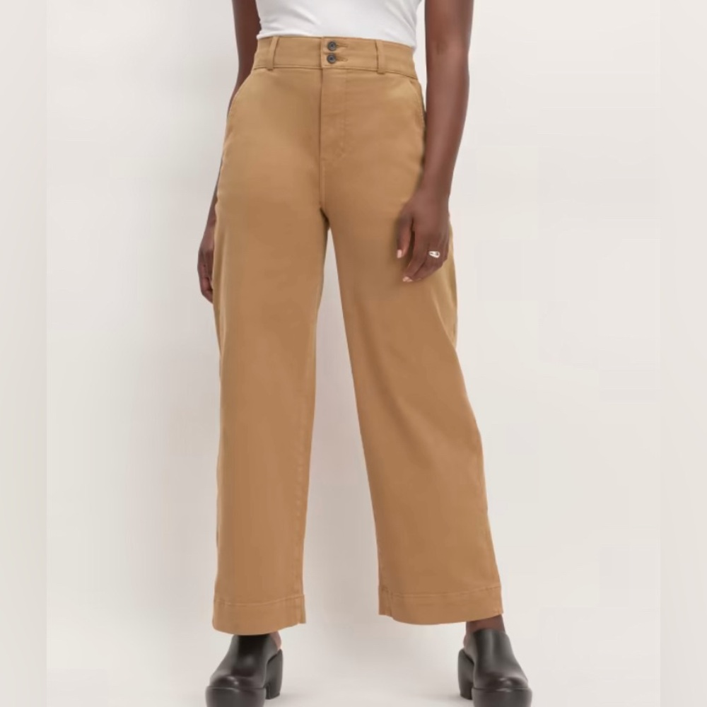 Everlane organic wide-leg pants.